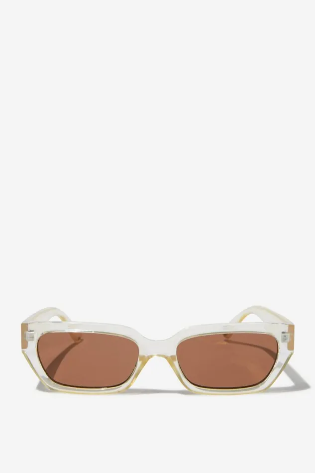 Cotton On Sunglasses The Razor Sunglasses Butter Crystalbrown 8211 Men