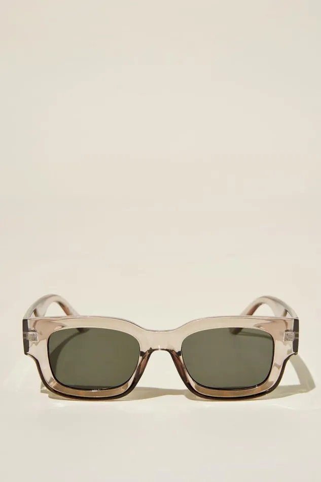 Cotton On Sunglasses The Relax Sunglasses Cola Crystaldark Green 8211 Men