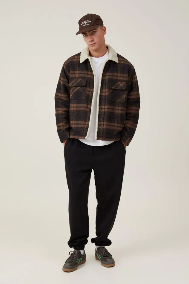 Cotton On Sweats and Hoodies Baggy Cuffed Track Pant Black 8211 Men