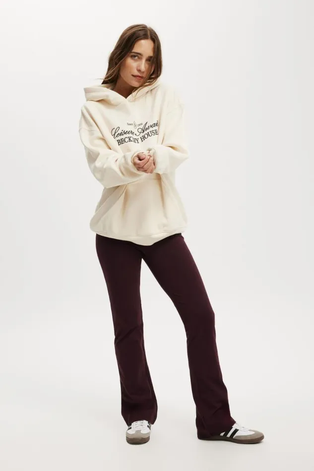 Cotton On SweatsandHoodies Classic Fleece Graphic Hoodie Leisure Awaits Cream 8211 Women Cotton On SweatsandHoodies Classic Fleece Graphic Hoodie Leisure Awaits Cream 8211 Women
