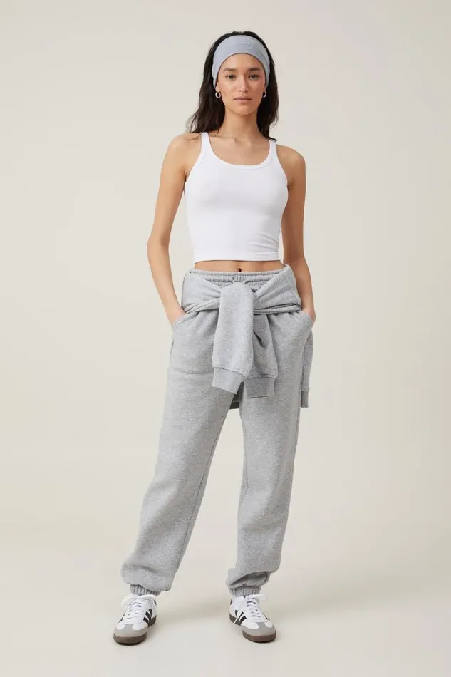 Cotton On SweatsandHoodies Classic Fleece Sweatpant Grey Marle 8211 Women
