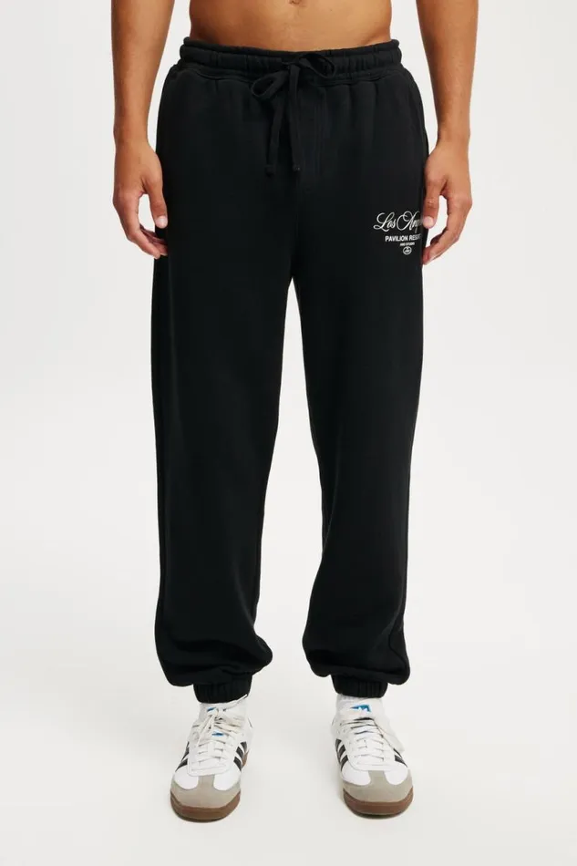 Cotton On Sweats and Hoodies Graphic Baggy Cuffed Track Pant Black Pavillion Resort 8211 Men Cotton On Sweats and Hoodies Graphic Baggy Cuffed Track Pant Black Pavillion Resort 8211 Men