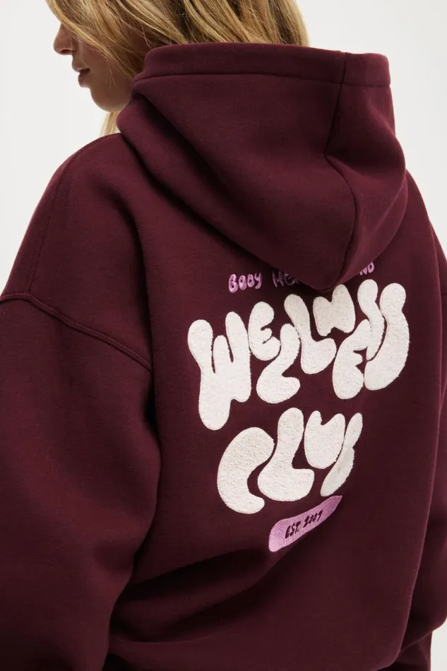 Cotton On SweatsandHoodies Plush Premium Graphic Hoodie Dark Oakwellness Club Cherry Dream 8211 Women Cotton On SweatsandHoodies Plush Premium Graphic Hoodie Dark Oakwellness Club Cherry Dream 8211 Women