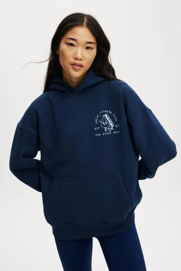 Cotton On SweatsandHoodies Plush Premium Graphic Hoodie Dark Watersocial Club 8211 Women Cotton On SweatsandHoodies Plush Premium Graphic Hoodie Dark Watersocial Club 8211 Women