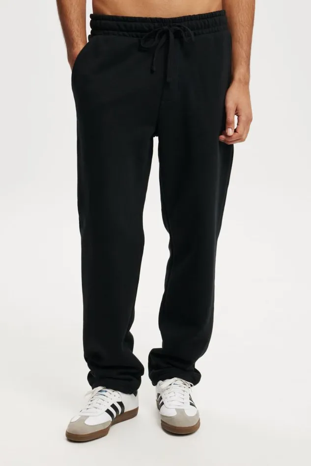 Cotton On Sweats and Hoodies Relaxed Track Pant Black 8211 Men Cotton On Sweats and Hoodies Relaxed Track Pant Black 8211 Men
