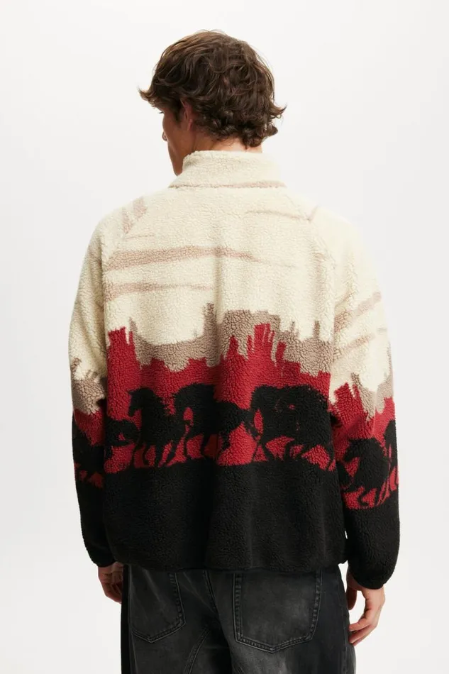 Cotton On Sweats and Hoodies Teddy 12 Zip Fleece Cream Shellwild Horses 8211 Men Cotton On Sweats and Hoodies Teddy 12 Zip Fleece Cream Shellwild Horses 8211 Men