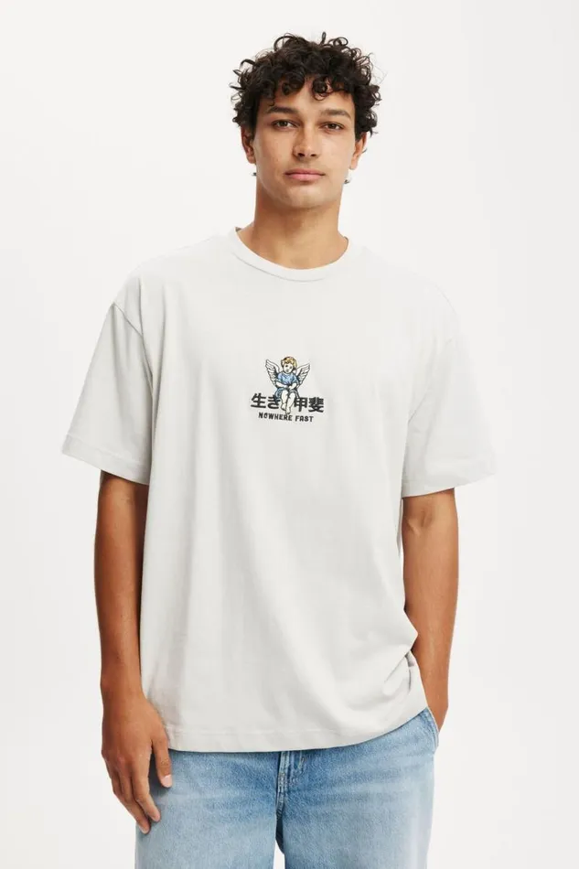 Cotton On Tees and Tanks Box Fit Graphic TShirt Smokenowhere Fast 8211 Men