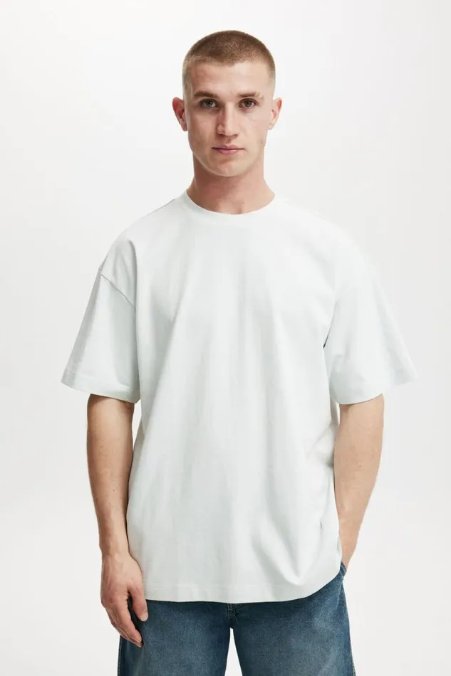 Cotton On Tees and Tanks Box Fit TShirt Baby Blue 8211 Men
