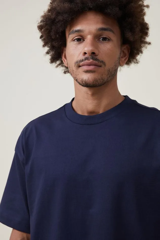 Cotton On Tees and Tanks Box Fit TShirt True Navy 8211 Men Cotton On Tees and Tanks Box Fit TShirt True Navy 8211 Men