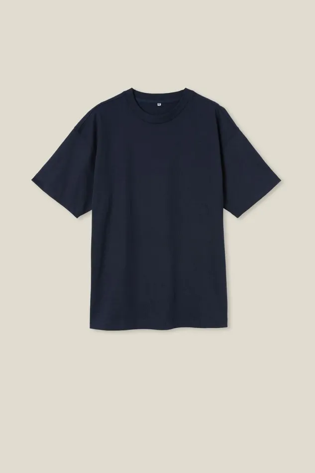 Cotton On Tees and Tanks Box Fit TShirt True Navy 8211 Men Cotton On Tees and Tanks Box Fit TShirt True Navy 8211 Men