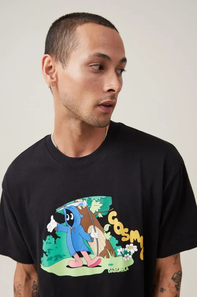 Cotton On Tees and Tanks Dabsmyla Loose Fit TShirt Lcn Dab Black Dreams 8211 Men Cotton On Tees and Tanks Dabsmyla Loose Fit TShirt Lcn Dab Black Dreams 8211 Men