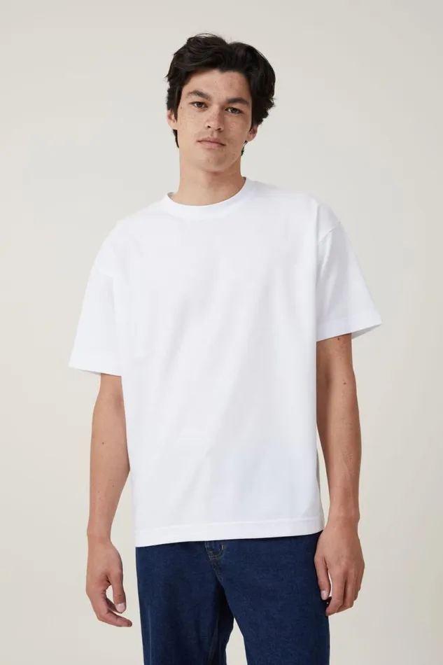 Cotton On Tees and Tanks Hyperweave TShirt White 8211 Men