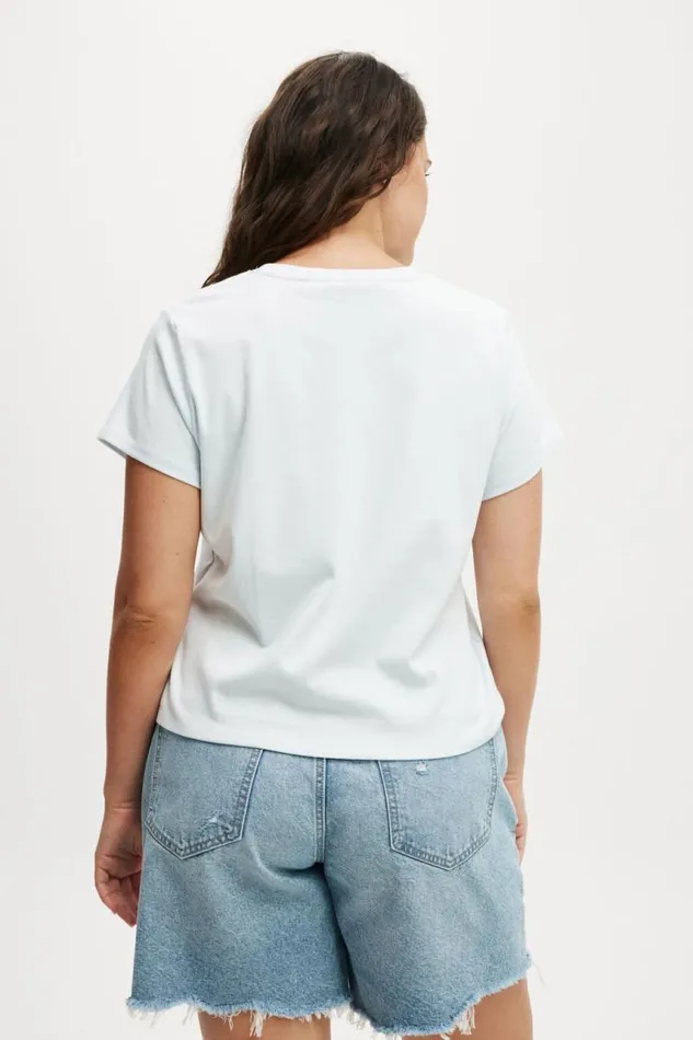 Cotton On Tops 90S Baby Tee Sea Mist 8211 Women