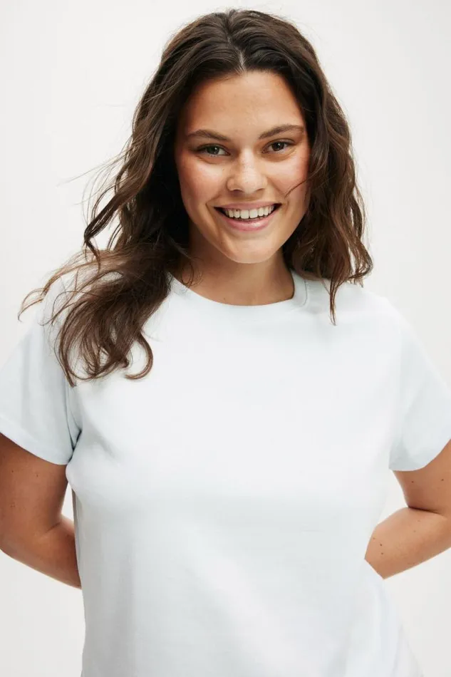 Cotton On Tops 90S Baby Tee Sea Mist 8211 Women
