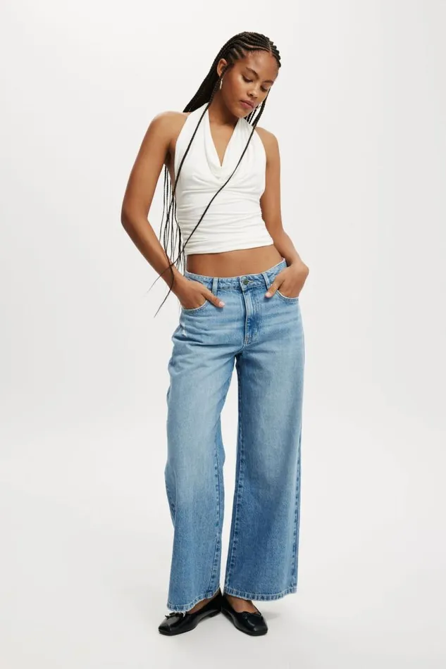 Cotton On Tops Lexa Cowl Neck Halter Top Natural White 8211 Women