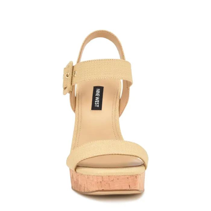 Courts Wedge Sandals Natural Raffia Women Nine West Wedges Courts Wedge Sandals Natural Raffia Women Nine West Wedges