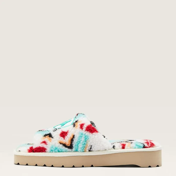 Cozy Chic Square Toe Slipper Fuzzy Southwest Print Women Ariat Slippers Cozy Chic Square Toe Slipper Fuzzy Southwest Print Women Ariat Slippers