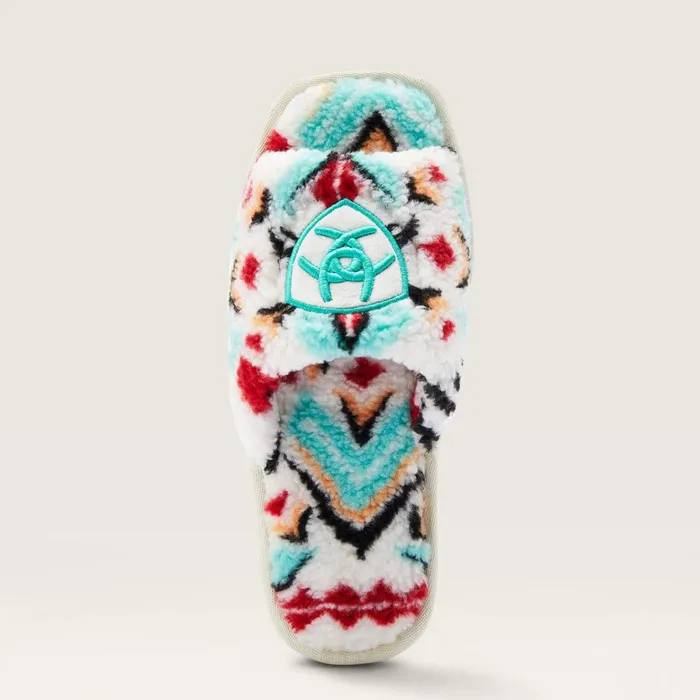 Cozy Chic Square Toe Slipper Fuzzy Southwest Print Women Ariat Slippers Cozy Chic Square Toe Slipper Fuzzy Southwest Print Women Ariat Slippers