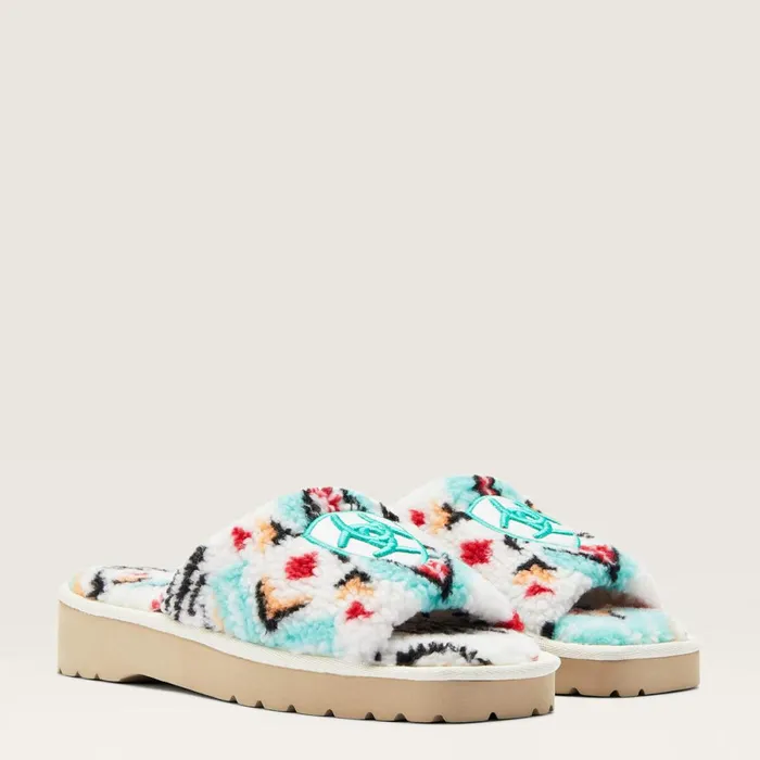Cozy Chic Square Toe Slipper Fuzzy Southwest Print Women Ariat Slippers Cozy Chic Square Toe Slipper Fuzzy Southwest Print Women Ariat Slippers