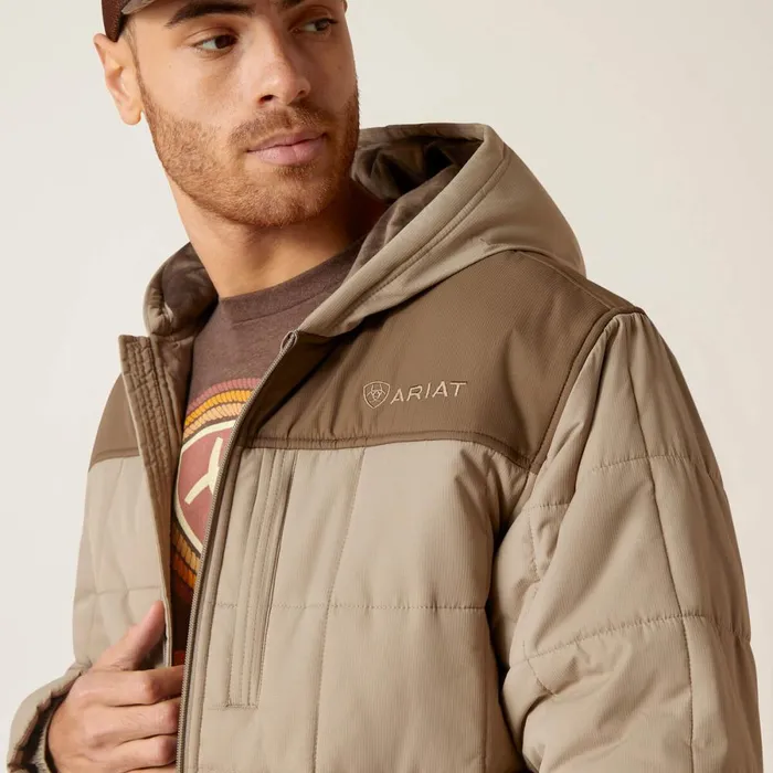 Crius Hooded Insulated Jacket Major Brownbrindle Men Ariat Jackets and Vests Crius Hooded Insulated Jacket Major Brownbrindle Men Ariat Jackets and Vests
