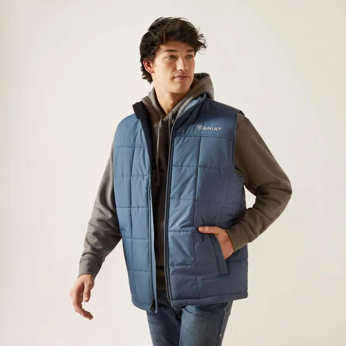 Crius Insulated Vest Steely Men Ariat Jackets and Vests