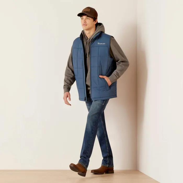 Crius Insulated Vest Steely Men Ariat Jackets and Vests Crius Insulated Vest Steely Men Ariat Jackets and Vests