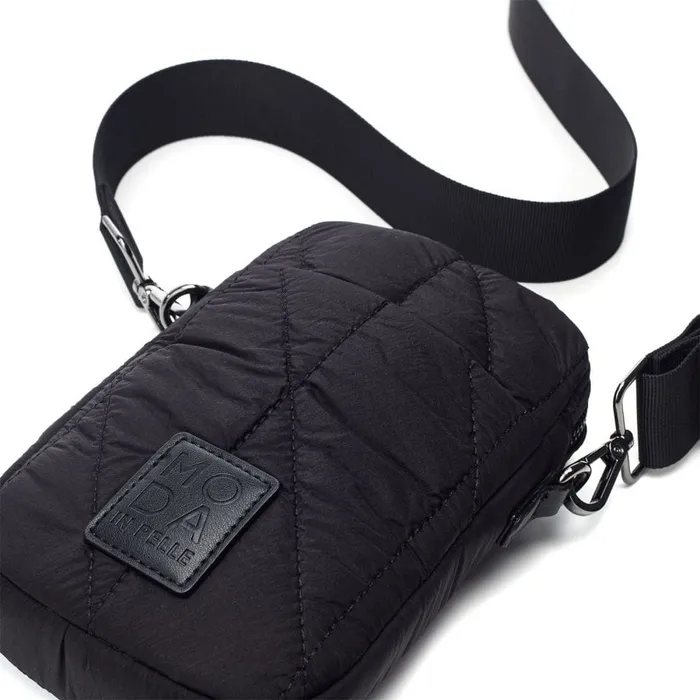Crossbody Bags Women Moda In Pelle Ashtyn Bag Black Nylon