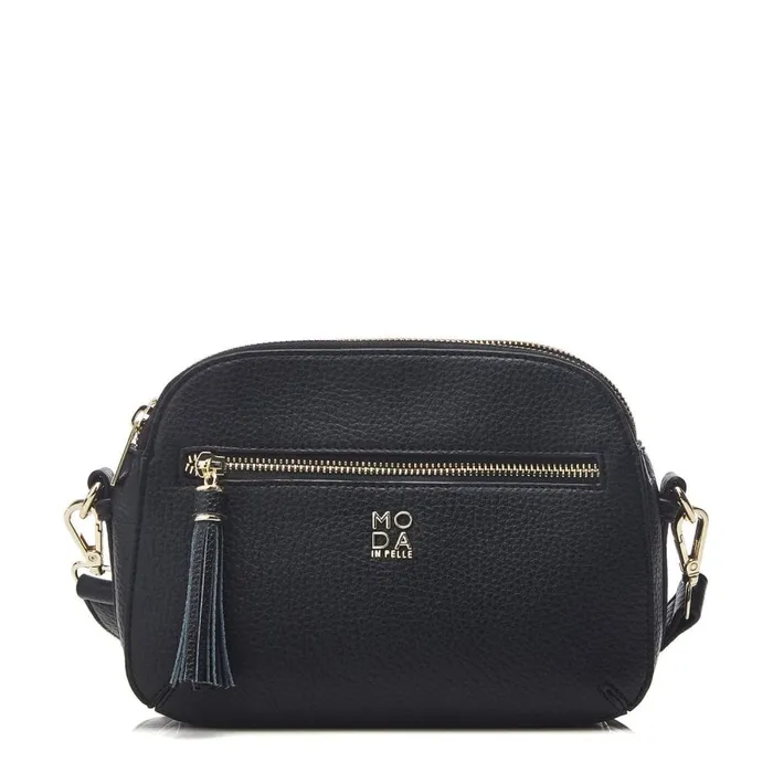 Crossbody Bags Women Moda In Pelle Aubree Bag Black Porvair