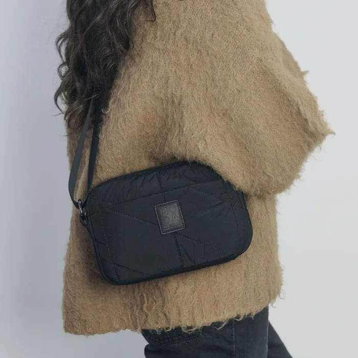 Crossbody Bags Women Moda In Pelle Azani Bag Black Nylon