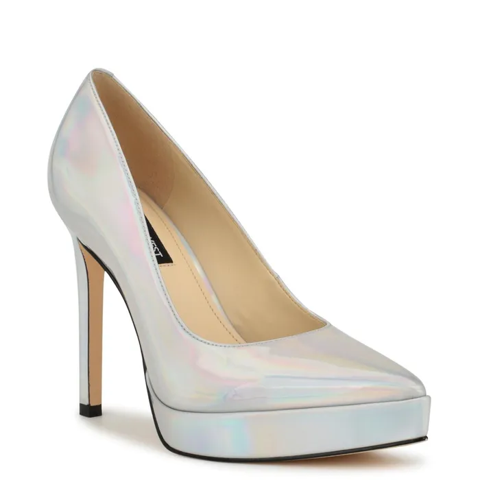 Danca Dress Pumps Silver Women Nine West Pumps Danca Dress Pumps Silver Women Nine West Pumps