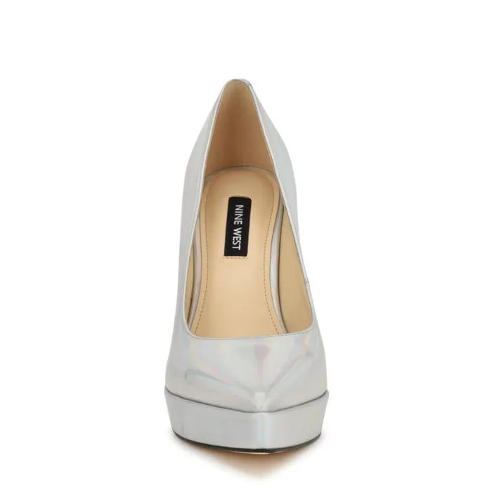 Danca Dress Pumps Silver Women Nine West Pumps Danca Dress Pumps Silver Women Nine West Pumps