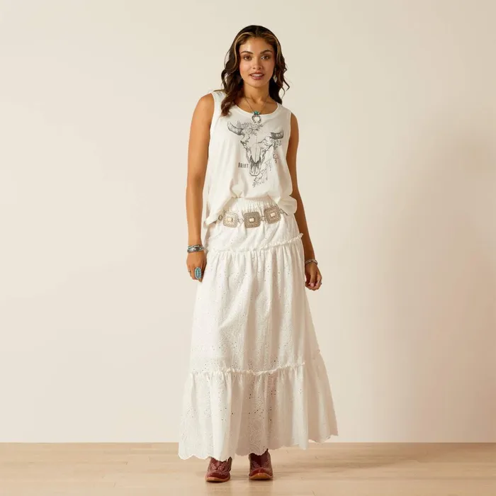 Deadwood Tank Cloud Dancer Women Ariat TShirts and Tops Deadwood Tank Cloud Dancer Women Ariat TShirts and Tops
