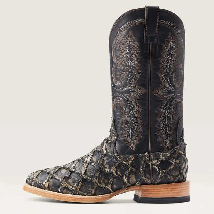 Deep Water Western Boot Distressed Black Piraruci Men Ariat Western Boots Deep Water Western Boot Distressed Black Piraruci Men Ariat Western Boots