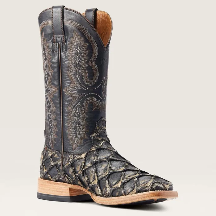 Deep Water Western Boot Distressed Black Piraruci Men Ariat Western Boots Deep Water Western Boot Distressed Black Piraruci Men Ariat Western Boots