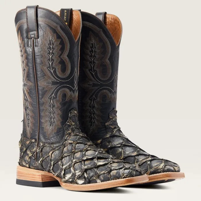 Deep Water Western Boot Distressed Black Piraruci Men Ariat Western Boots Deep Water Western Boot Distressed Black Piraruci Men Ariat Western Boots