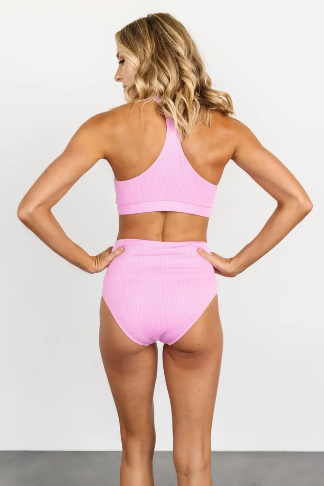 Del Mar Ribbed Bikini Top Pink Women Baltic Born Bikini Del Mar Ribbed Bikini Top Pink Women Baltic Born Bikini