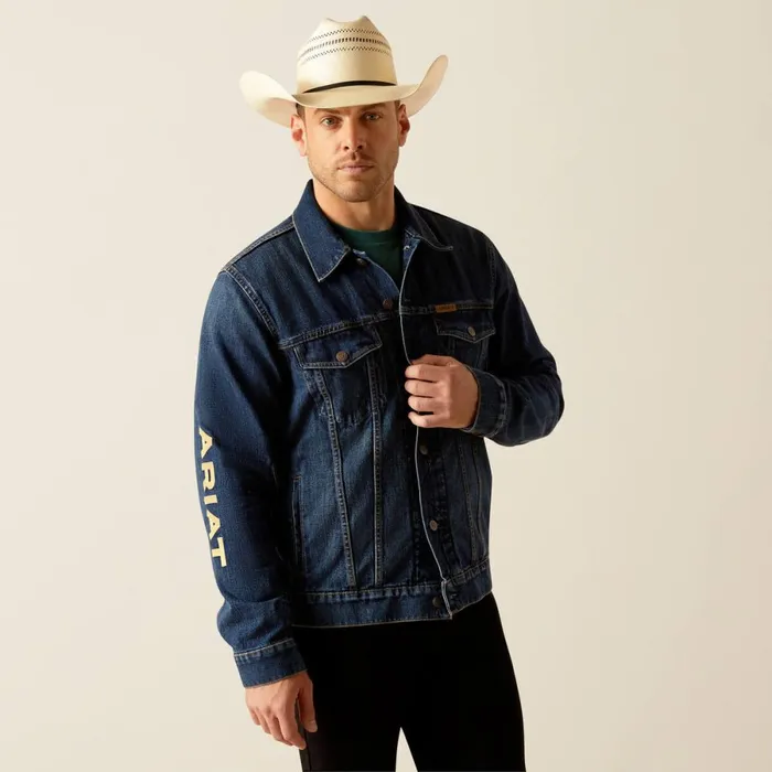 Denim Team Trucker Jacket Richford Men Ariat Jackets and Vests