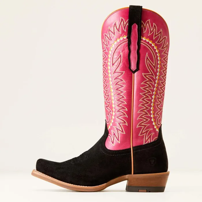 Derby Monroe Western Boot Black Roughout Women Ariat Western Boots Derby Monroe Western Boot Black Roughout Women Ariat Western Boots