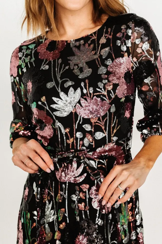Destiny Sequin Maxi Dress Black Multi Women Baltic Born Embellished Sequin Destiny Sequin Maxi Dress Black Multi Women Baltic Born Embellished Sequin