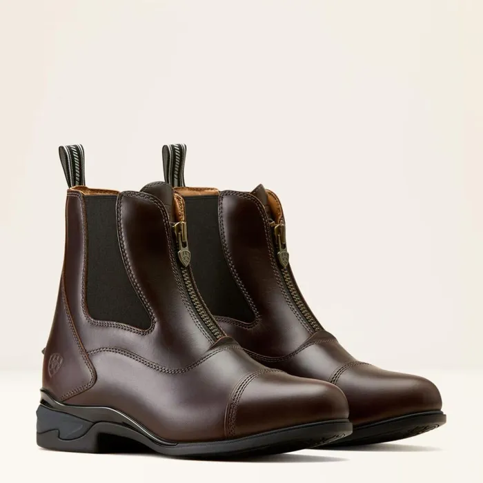 Devon Zip Paddock Boot Waxed Chocolate Women Ariat English Riding Boots Devon Zip Paddock Boot Waxed Chocolate Women Ariat English Riding Boots