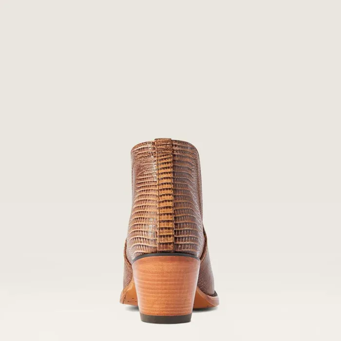 Dixon Bootie Brown Lizard Print Women Ariat Western Boots Dixon Bootie Brown Lizard Print Women Ariat Western Boots