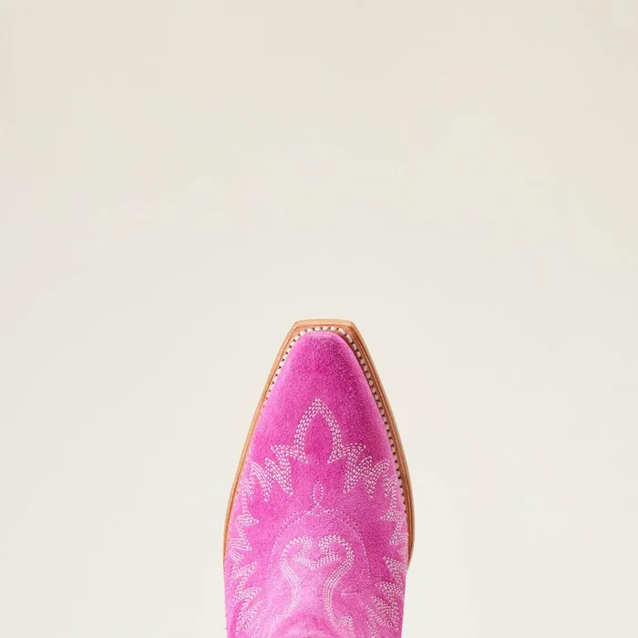 Dixon Bootie Haute Pink Suede Women Ariat Western Boots Dixon Bootie Haute Pink Suede Women Ariat Western Boots