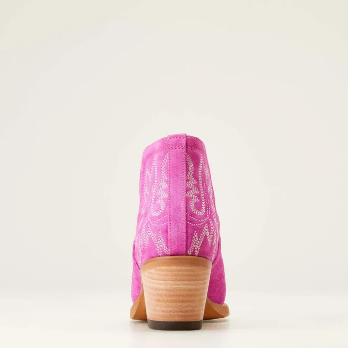 Dixon Bootie Haute Pink Suede Women Ariat Western Boots Dixon Bootie Haute Pink Suede Women Ariat Western Boots