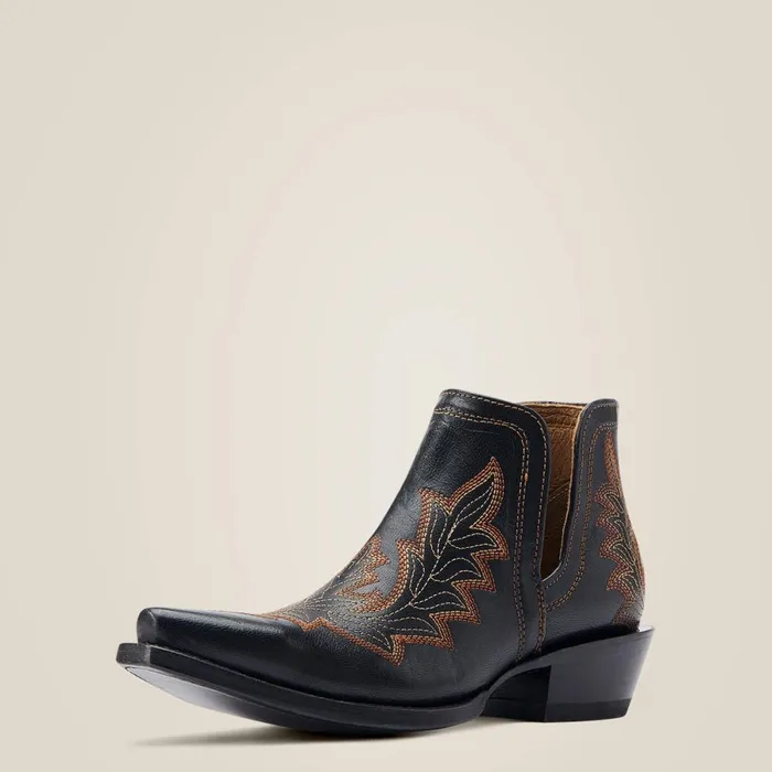 Dixon Low Heel Western Boot Bohemian Black Women Ariat Western Boots