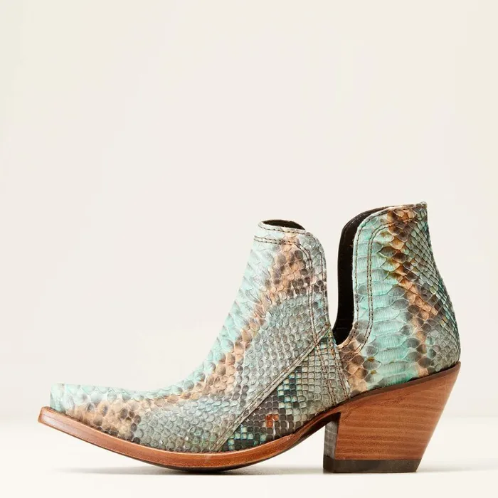Dixon Python Western Boot Naturally Turquoise Women Ariat Western Boots Dixon Python Western Boot Naturally Turquoise Women Ariat Western Boots