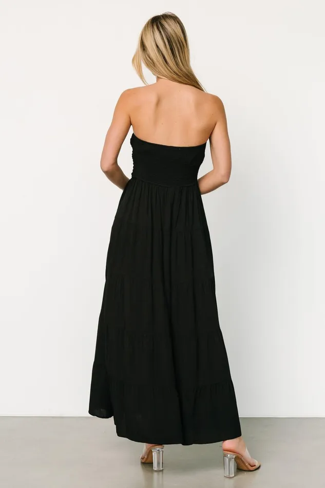Domenica Strapless Maxi Dress Black Women Baltic Born Cover Ups Domenica Strapless Maxi Dress Black Women Baltic Born Cover Ups