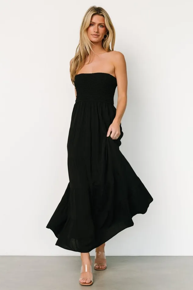 Domenica Strapless Maxi Dress Black Women Baltic Born Cover Ups Domenica Strapless Maxi Dress Black Women Baltic Born Cover Ups