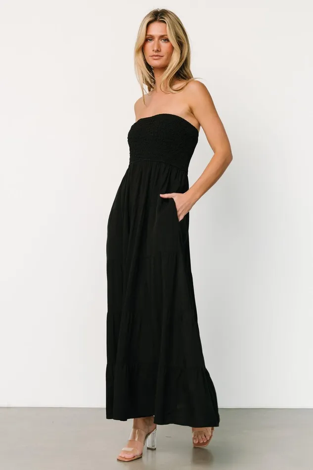 Domenica Strapless Maxi Dress Black Women Baltic Born Cover Ups Domenica Strapless Maxi Dress Black Women Baltic Born Cover Ups