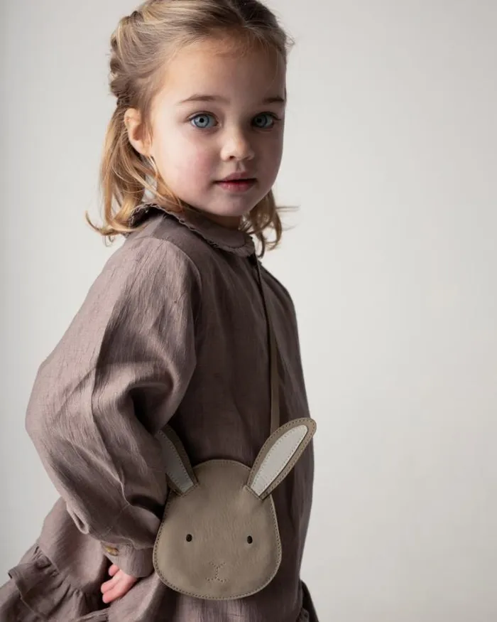 Donsje Amsterdam Accessories Baby Britta Classic Purse Taupe Nubuck