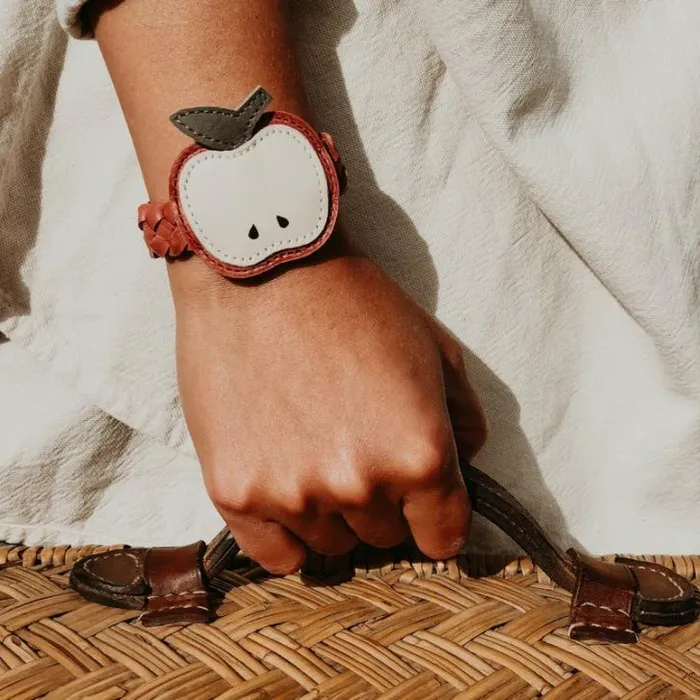 Donsje Amsterdam Accessories Baby Fruzi Bracelet Scarlet Classic Leather